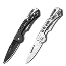 Mini faca dobrável de aço inoxidável, portátil, acampamento ao ar livre, sobrevivência, faca de bolso, cortador de frutas de cozinha.