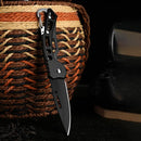 Mini faca dobrável de aço inoxidável, portátil, acampamento ao ar livre, sobrevivência, faca de bolso, cortador de frutas de cozinha.