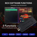 Console de videogame 4k, controle sem fio, gamepad embutido, 20000 + jogos