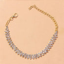 Brilhante Cubic Zirconia Corrente Tornozeleira para Mulheres